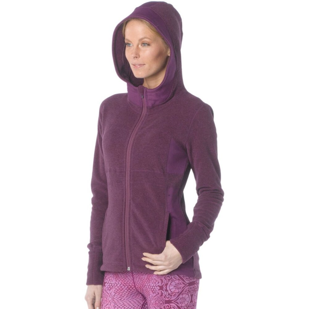 prAna Drea Fleece Jacket Women's Purple Size Small - Picture 3 of 10